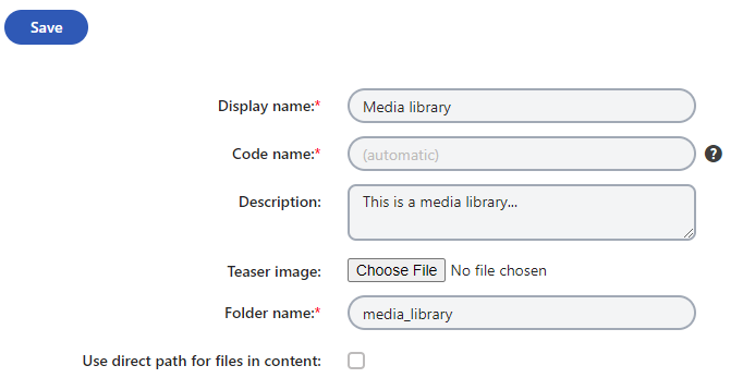 Creating a media library