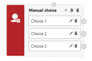 Manual choice step