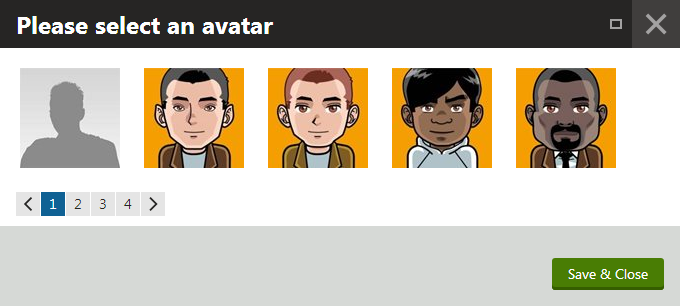 Selecting an avatar