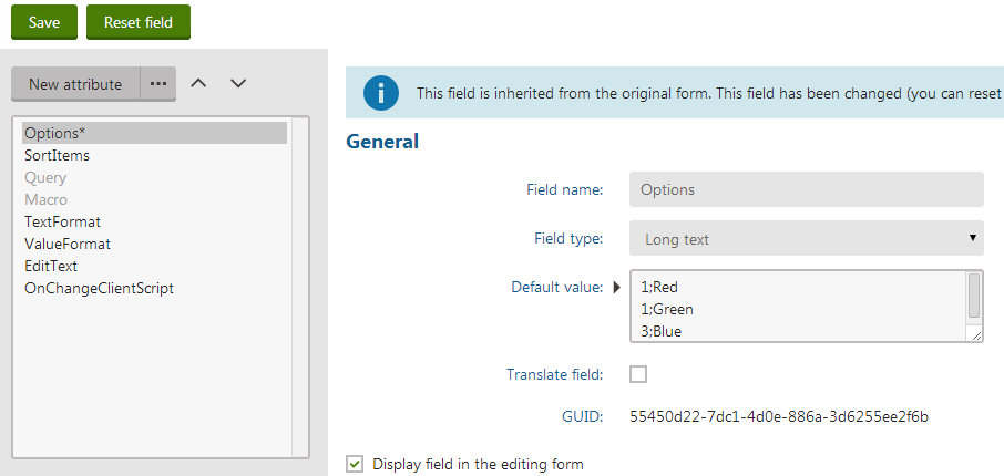 Setting the default value for the property of an inherited form control
