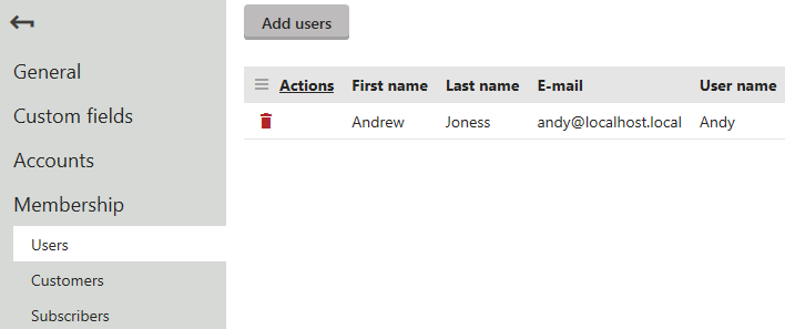 Linking a contact to a user account